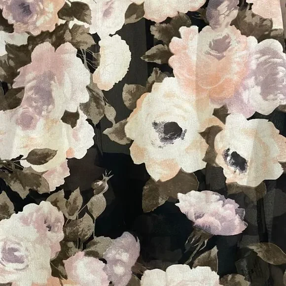 Truth NYC Sheer Floral Longsleeve Blouse - Picture 5 of 6